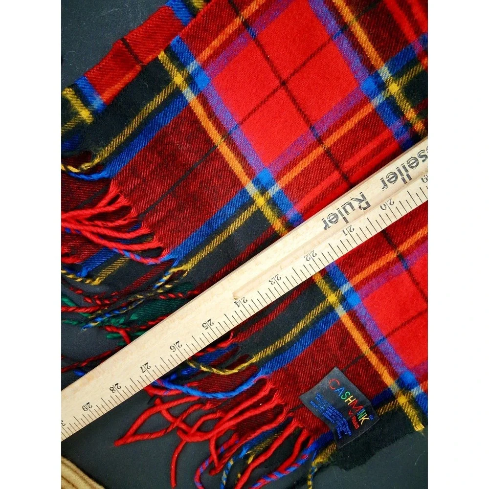 Cashmink Scarf Lot of 4 V. Fraas Christian Dior Cashmaire Fringe Vintage SOFT